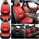 5 Seats Leather Car Seat Covers Seat Cushion Covers Full Set Universal Fit