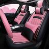 5d Pu Leather 5-seats Car Suv Seat Cover Full Set Withsteering Wheel Cover&pillows