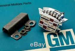64 65 66 67 68 Cadillac Trunk Lock Cover Emblem Flip LID Crest Deck Gm Trim