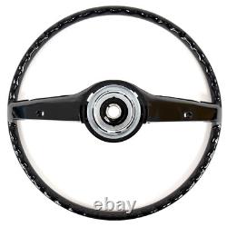 68 69 Ford Mustang Steering Wheel ONLY, Black