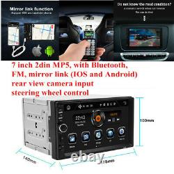 7 Bluetooth Car Stereo Radio MP5 LED Touch Screen steering wheel control