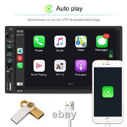 7 Double 2DIN Bluetooth Car MP5 Player Stereo USB AUX Steering Wheel Control