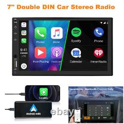 7 Double DIN Car Stereo Bluetooth MP5 Player Kit Carplay Steering Wheel Control