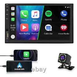 7 Double DIN Car Stereo Bluetooth MP5 Player Kit Carplay Steering Wheel Control