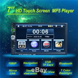 7 TFT Car Bluetooth MP5 Player GPS Navigation FM Radio Steering Wheel Control