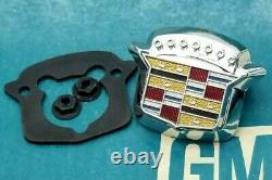 71 78 Cadillac Trunk Lock Cover Emblem Flip LID Crest Deck Slider Oem Gm Trim