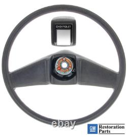 78-87 Chevy Truck Black Original Deluxe Steering Wheel withSilver Horn Cap