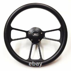 78-91 FORD F-150 Steering Wheel Black Billet Hub Adapter Cars trucks