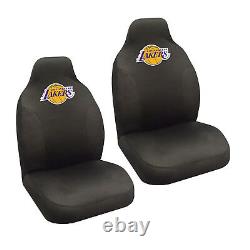 7pc Set NBA Los Angeles Lakers Seat Covers Floor Mats & Steering Wheel Cover