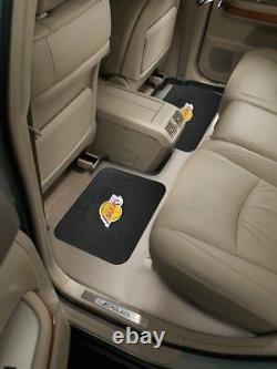 7pc Set NBA Los Angeles Lakers Seat Covers Floor Mats & Steering Wheel Cover