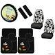 7pcs Mickey Mouse Car Truck Front Seat Covers Floor Mats Steering Wheel Cover