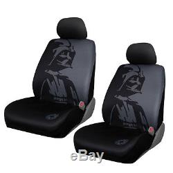 7pcs Star Wars Darth Vader Car Truck Seat Covers Floor Mats Steering Wheel Cover