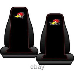 8pc Mr. Horsepower Car Floor Mats Seat Covers & Steering Wheel Cover Gift Set