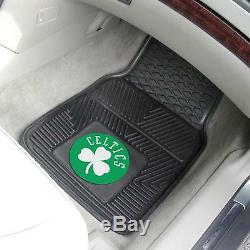 8pc Set NBA Boston Celtics Car Truck Seat Covers Floor Mats Steering Wheel Cover