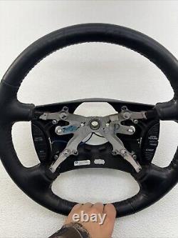 98-01 Dodge Ram 1500 2500 Leather Wrapped Steering Wheel Genuine OEM Mopar Black