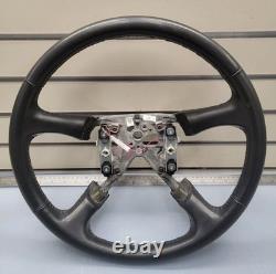 99-02 Chevy Silverado Tahoe Suburban Blazer SONOMA Steering Wheel Leather black