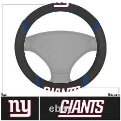 9PC NFL New York Giants Car Truck Seat Covers Steering Wheel Cover Floor Mats