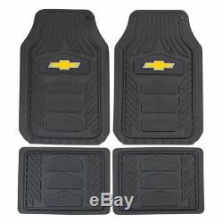 9pc CHEVY Car Truck Suv All Weather Floor Mats Seat Covers Steering Wheel Cover