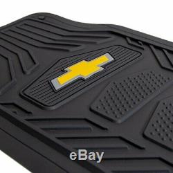 9pc CHEVY Car Truck Suv All Weather Floor Mats Seat Covers Steering Wheel Cover