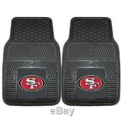 9pc NFL San Francisco 49ers Car Seat Covers Floor Mats Steering Wheel Cover
