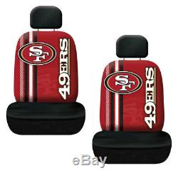 9pc NFL San Francisco 49ers Car Seat Covers Floor Mats Steering Wheel Cover