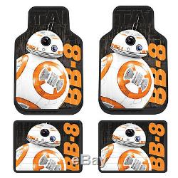 9pc STAR WARS BB8 Robot Car Floor Mats Seat Covers Steering Wheel Cover Gift Set