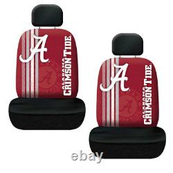 9pc Set NCAA Alabama Crimson Tide Floor Mats Seat Covers Steering Wheel Cover