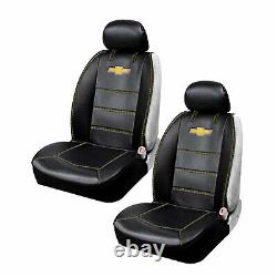 9pcs Chevy Elite Style Car Truck Seat Covers Steering Wheel Cover Floor Mats