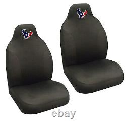 9pcs Set NFL Houston Texans Seat Covers Floor Mats Steering Wheel Cover