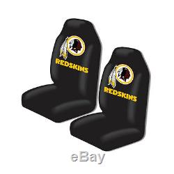 9pcs Set NFL Washington Redskins Seat Covers Floor Mats Steering Wheel Cover