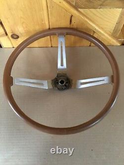 AMC Jeep CJ5 CJ7 CJ8 FSJ Factory Nutmeg 3 Spoke Steering Wheel Original Oem Rare