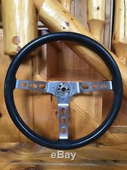 AMC Jeep CJ5 CJ7 FSJ Factory 3-Spoke Sport Steering Wheel Black Oem Original USA
