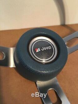 AMC Jeep Truck Honcho Levi Wagoneer CJ Factory Blue Steering Wheel Original Oem