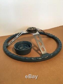 AMC Jeep Truck Honcho Levi Wagoneer CJ Factory Blue Steering Wheel Original Oem