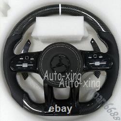 AMG Carbon Fiber Steering Wheel For Mercedes-Benz AMG W205 C43 G550 G63 Upgrade