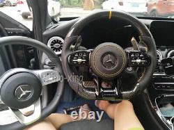 AMG Carbon Fiber Steering Wheel For Mercedes-Benz AMG W205 C43 G550 G63 Upgrade