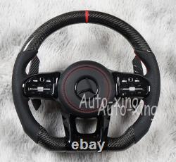 AMG Carbon Fiber Steering Wheel For Mercedes-Benz AMG W205 C43 G550 G63 Upgrade