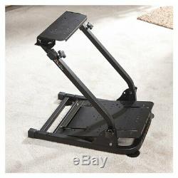 Adjustable Seat Racing Stand With Pre-drilled Hole For Steering Wheel & Pedal Set