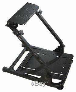 Adjustable Seat Racing Stand With Pre-drilled Hole For Steering Wheel & Pedal Set