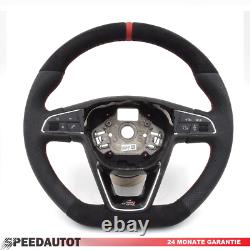 Alcantara Leather Steering Wheel Multifunction Seat Leon 5F Ibiza 6P Toledo Aj