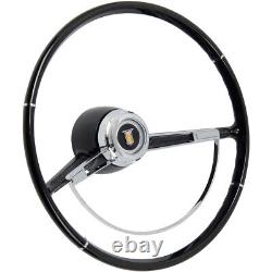 American Retro 15 Steering Wheel with Horn Button for 1966 Deluxe Chevy C10 Truck