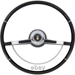 American Retro 15 Steering Wheel with Horn Button for 1966 Deluxe Chevy C10 Truck