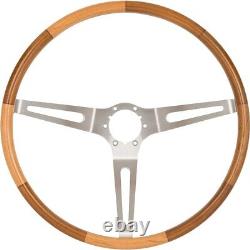 American Retro Teak Wood 16 Steering Wheel For 1963-1967 Chevy Corvette