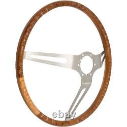 American Retro Teak Wood 16 Steering Wheel For 1963-1967 Chevy Corvette