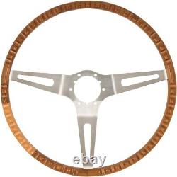 American Retro Teak Wood 16 Steering Wheel For 1963-1967 Chevy Corvette