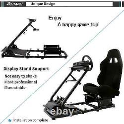 Anman Racing Simulator Cockpit Stand with Seat Fit for Logitech G25 G27 G29 G920