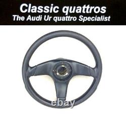 Audi 80-90-100-200-coupe Three Spoke Leather Steering Wheel & Boss 893419091p