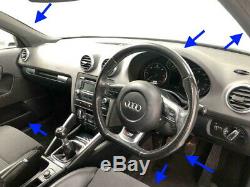 Audi A3 Black Edition Seats Flat Bottom Steering Wheel Interior Trim Conversion