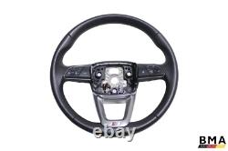 Audi S4 Black Leather Steering Wheel 2021 2024 OEM
