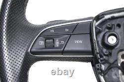 Audi S4 Black Leather Steering Wheel 2021 2024 OEM